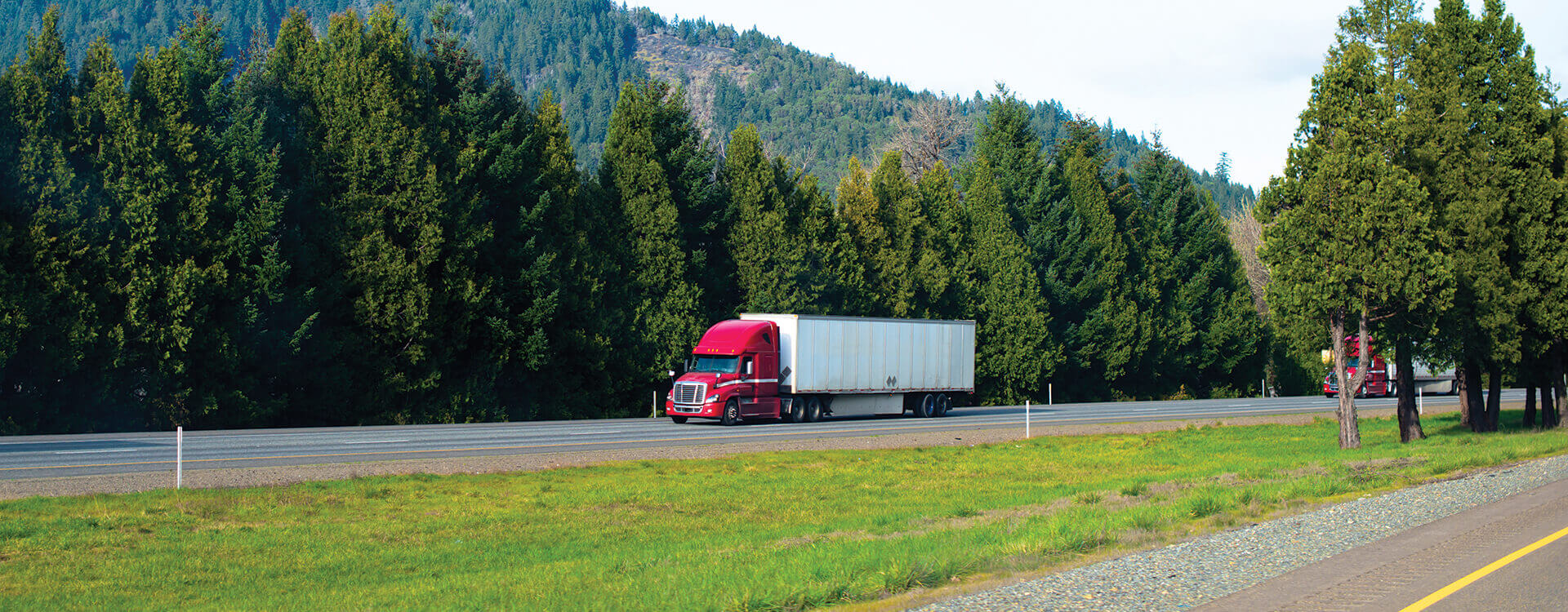 Heavy truck on the road